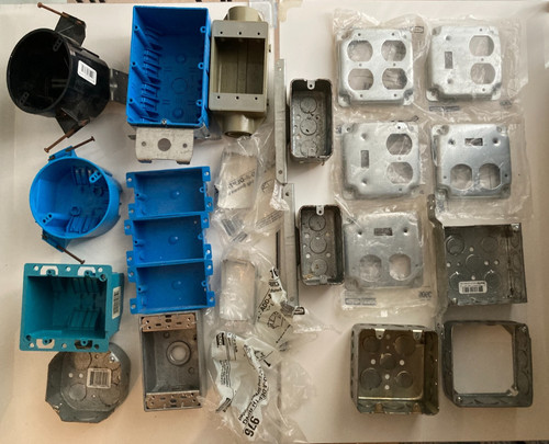 Lot metal plastic pvc - lot, of